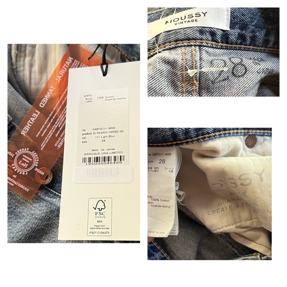 Moussy Maverick Tapered Jeans 28 - Picture 13 of 13